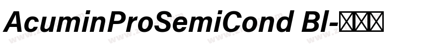 AcuminProSemiCond Bl字体转换